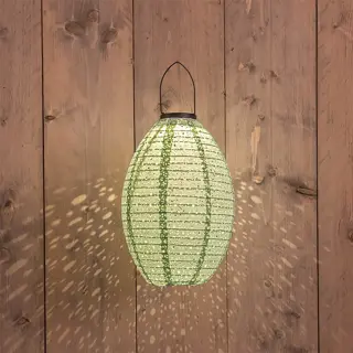 Anna's Collection Solar Lampion 22x32 cm - Sage Groen