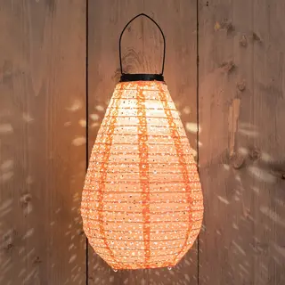 Anna's Collection Solar Lampion 20x29 cm - Koraal