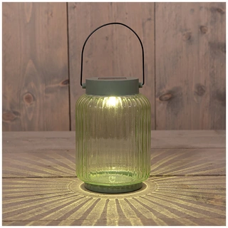Solar Lantaarn Glas Olijf - 11x16 cm