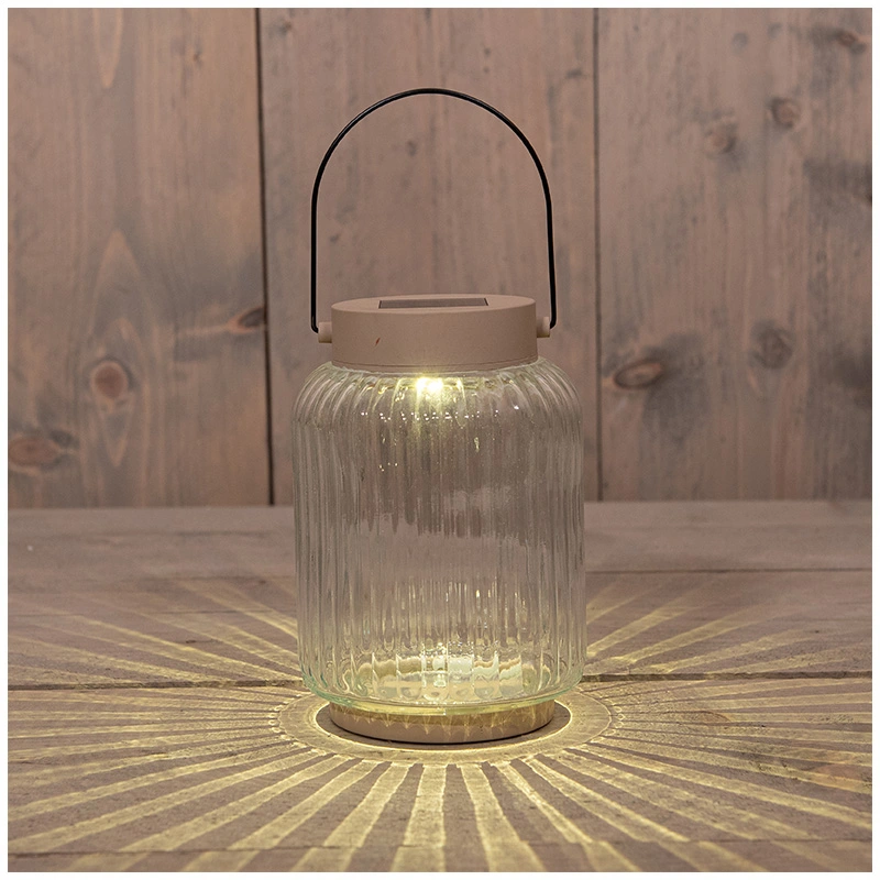 Solar Lantaarn Glas Zand - 11x16 cm