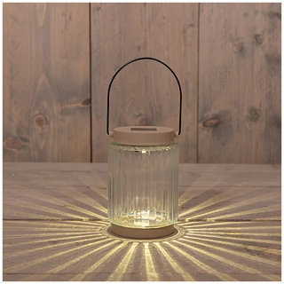 Solar Lantaarn Glas Zand - 8,5x12 cm