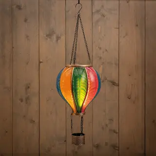 Anna's Collection Solar Luchtballon LED Multi - Ø20x62 cm - afbeelding 1