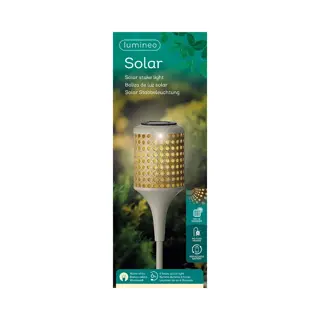 Solar Stake Light Fakkel Naturel - 10x80 cm - afbeelding 3