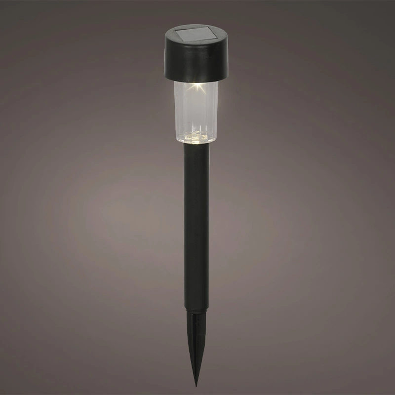 Solar Tuinsteker Zwart  20,5 cm - Warm Wit - afbeelding 1
