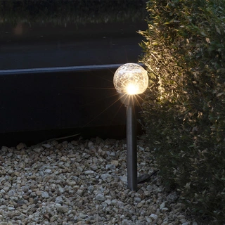 Solar Stake Light Transparant 30 cm - Warm Wit - afbeelding 4