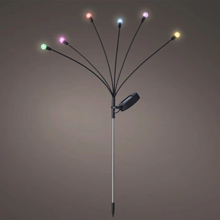 Solar Tuinsteker Zwart 70 cm - Multi