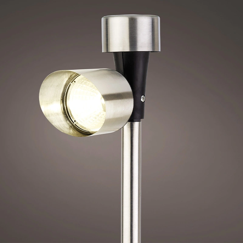 Solar Stake Light RVS 23,5 cm - Warm Wit - afbeelding 1