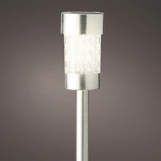 Solar Stake Light RVS 26 cm - Warm Wit