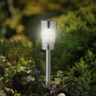 Solar Stake Light RVS 26 cm - Warm Wit - afbeelding 3