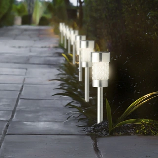 Solar Stake Light RVS 26 cm - Warm Wit - afbeelding 4