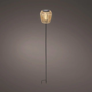 Solar Tuinsteker Wicker Creme 104 cm - Flame