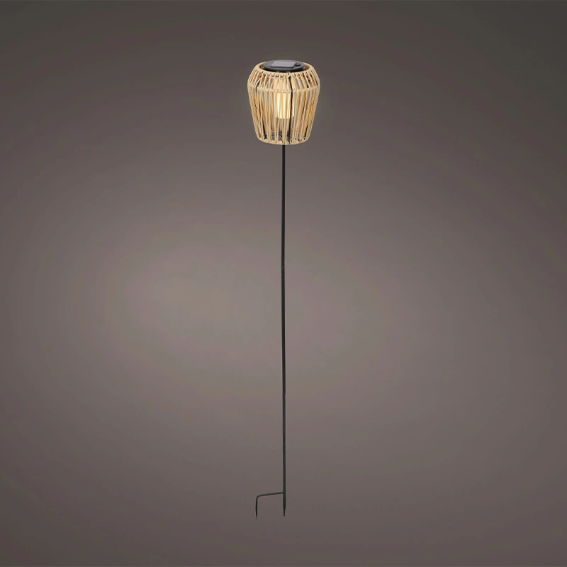 Solar Tuinsteker Wicker Creme 104 cm - Flame - afbeelding 1