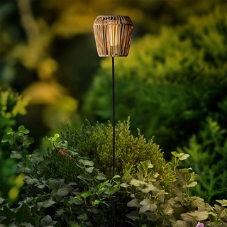 Solar Tuinsteker Wicker Creme 104 cm - Flame - afbeelding 3