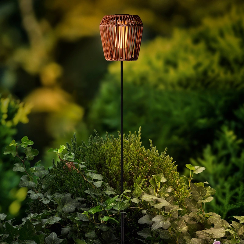 Solar Tuinsteker Wicker Terra 104 cm - Flame - afbeelding 3