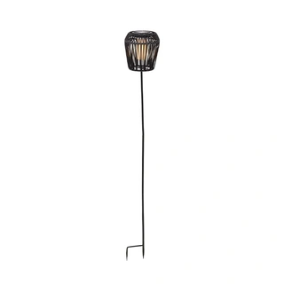 Solar Tuinsteker Wicker Zwart 104 cm - Flame - afbeelding 2