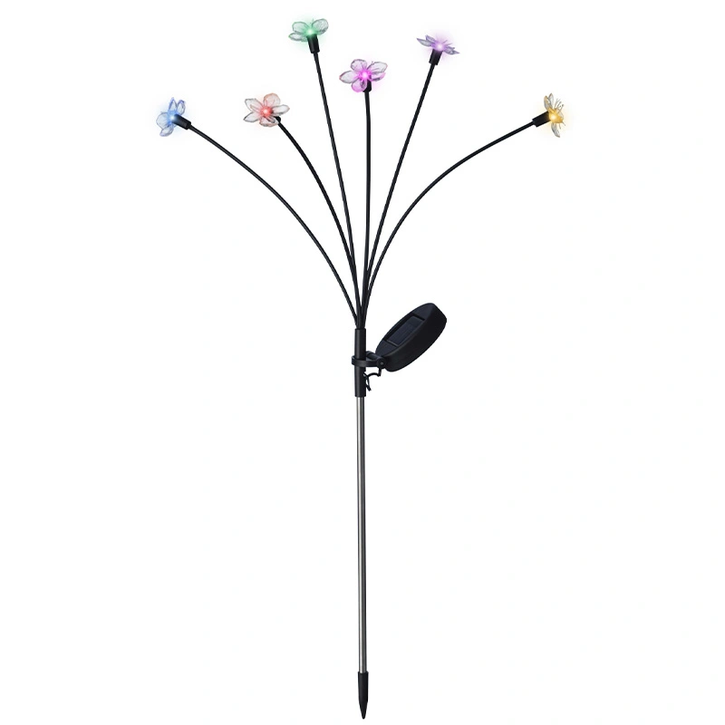 Solar Tuinsteker Zwart Bloem 70 cm - Multi - afbeelding 2