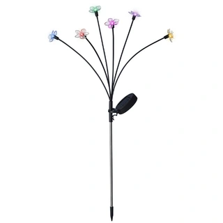Solar Tuinsteker Zwart Bloem 70 cm - Multi - afbeelding 2