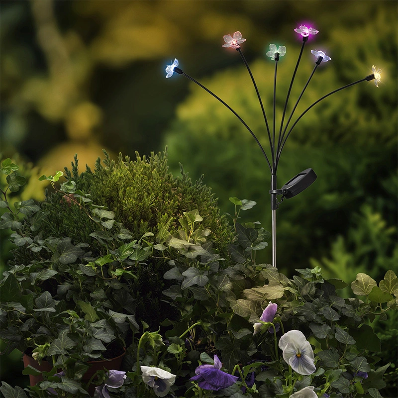 Solar Tuinsteker Zwart Bloem 70 cm - Multi - afbeelding 3