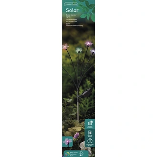Solar Tuinsteker Zwart Bloem 70 cm - Multi - afbeelding 4