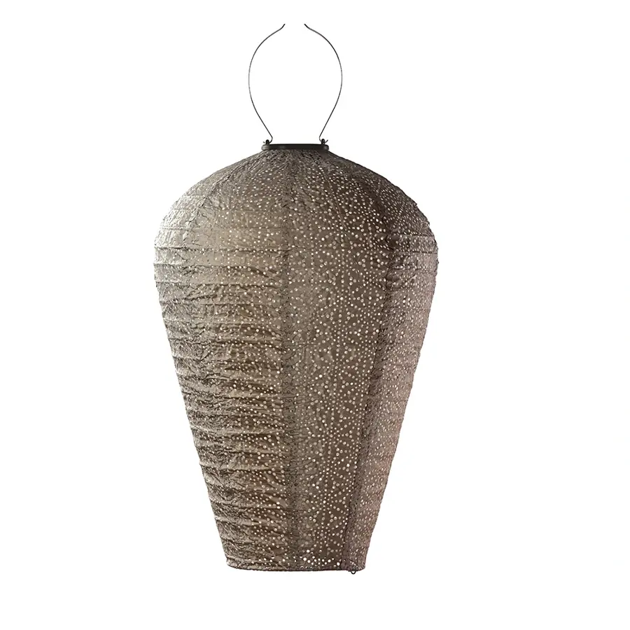 Lumiz Solar Lampion Balloon 35 - Sashiko - Taupe