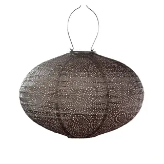 Lumiz Solar Lampion Oval 40 - Paisley - Taupe