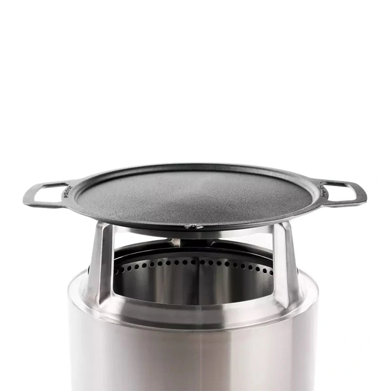 Solo Stove Adapter & Plancha Bonfire RVS/Gietijzer - Ø47,6 cm