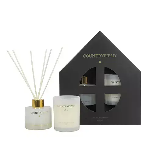 Countryfield Spa Gift box Geurstokje & Kaars - Wit