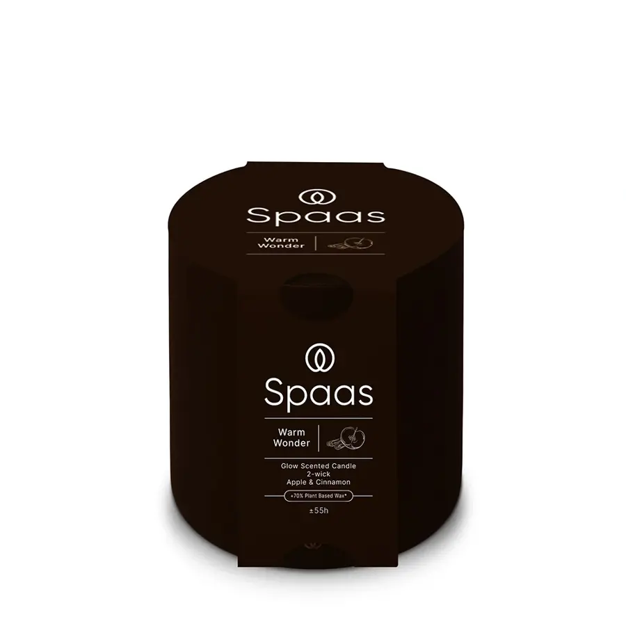 Spaas Glow Geurkaars Glas Medium - Warm Wonder - afbeelding 1