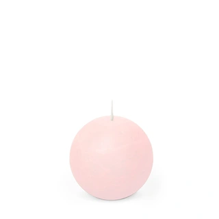 Spaas Rustieke Bolkaars Ø8 cm - Roze