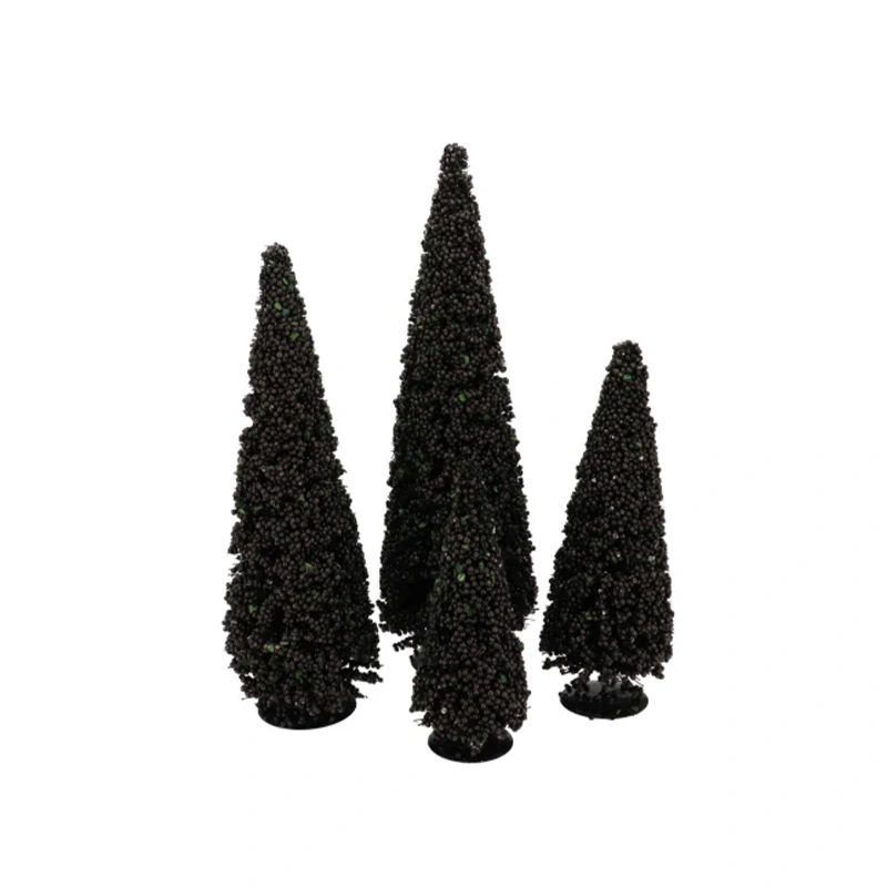 Kerstboompje Sparkle Berry Black - 40 cm - afbeelding 2
