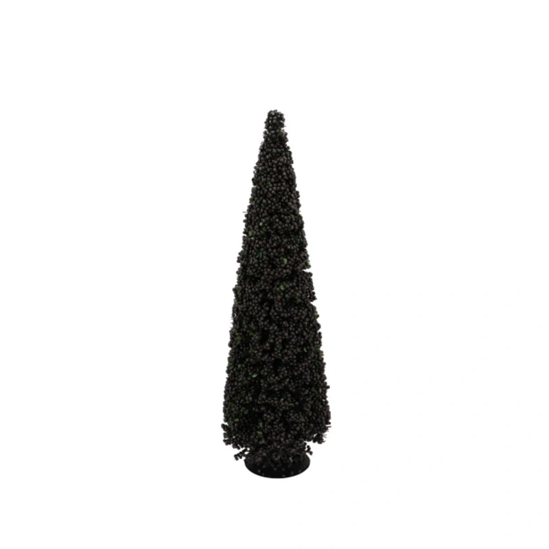 Kerstboompje Sparkle Berry Black - 50 cm - afbeelding 1