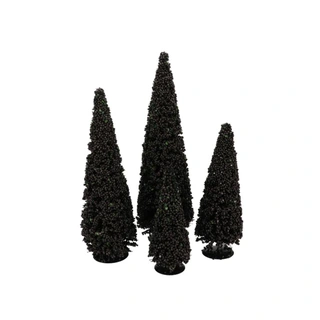 Kerstboompje Sparkle Berry Black - 50 cm - afbeelding 2