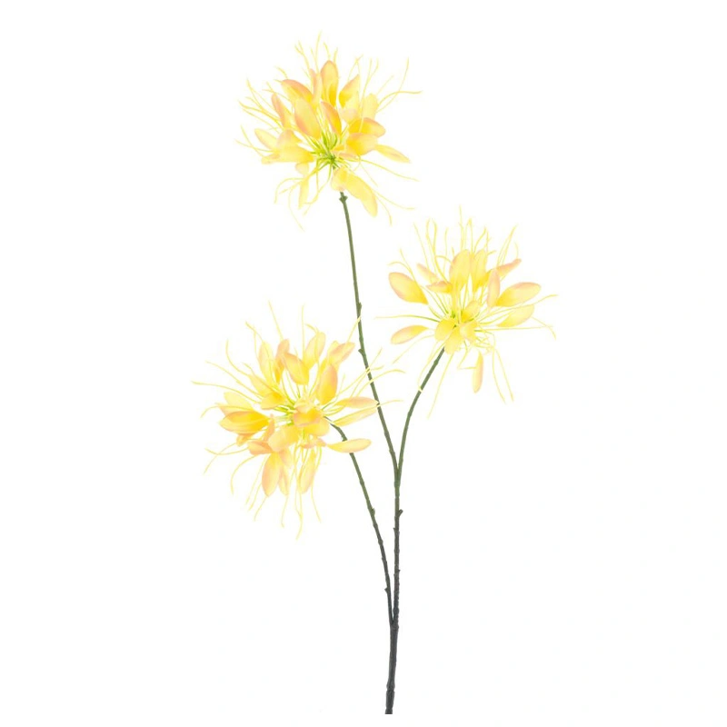 Kunstbloem Spider Flower Geel - 94 cm