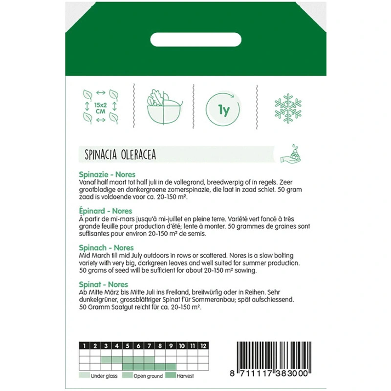 Spinazie Nores, type Viking, rondzadig, 250g - afbeelding 2