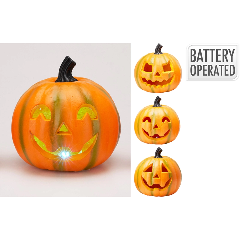Spook pompoen met LED