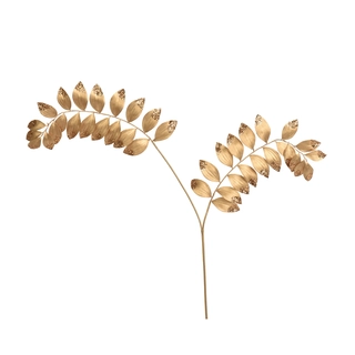 Kunsttak Leaf Spray Goud - 110 cm