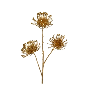Kunstbloem Distel Goud - 75 cm