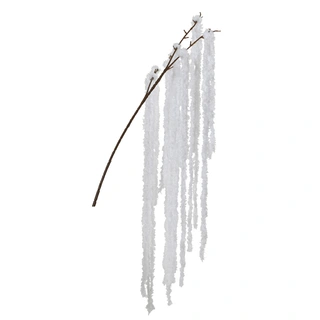 Kersttak Spray op Steel Wit - 80 cm