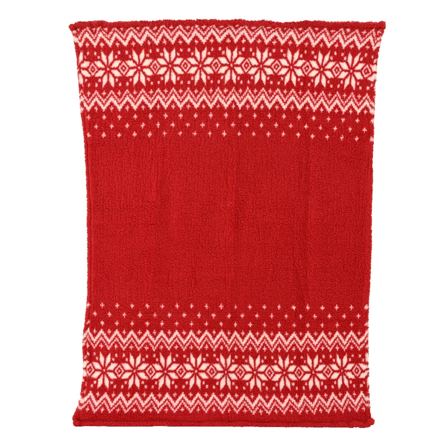 Sprei Kerstpatroon 130x170 - Rood - afbeelding 2