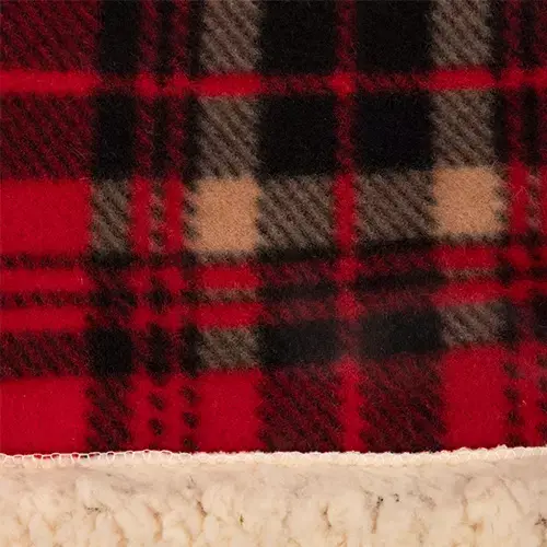 Sprei Ruit 130x150 cm - Rood - afbeelding 3