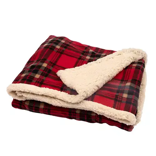 Sprei Ruit 130x150 cm - Rood - afbeelding 4