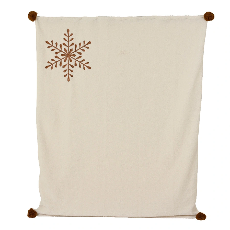 Sprei Sneeuwvlok 130x170 - Wit - afbeelding 2