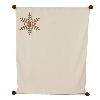 Sprei Sneeuwvlok 130x170 - Wit - afbeelding 2