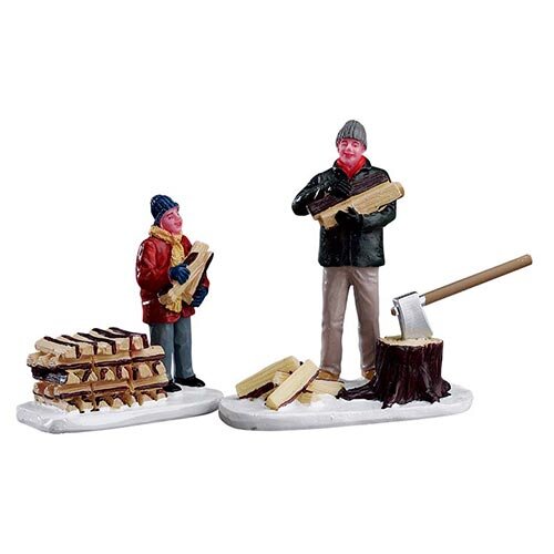 Lemax Stacking Firewood