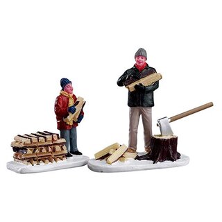 Lemax Stacking Firewood