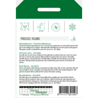 Stamslabonen Gondola (wasboon, witzadig), 100g - afbeelding 2