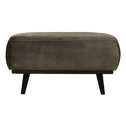 BePureHome Statement Hocker Fluweel Warm Groen 80x55cm - afbeelding 1