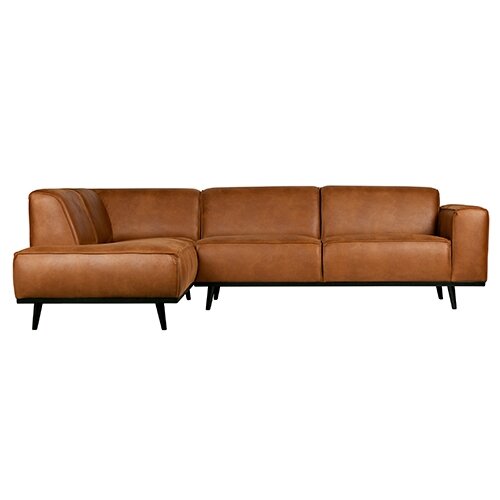 BePureHome Statement Hoekbank Links Eco Leer Cognac - afbeelding 1