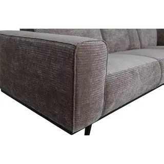 BePureHome Statement Hoekbank Links Platte Brede Rib Taupe - afbeelding 5