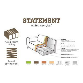 BePureHome Statement Hoekbank Rechts Eco Leer Grijs - afbeelding 6